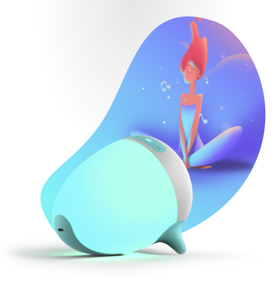 Meditating girl